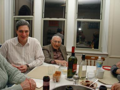  Aaron & Mr. Levitz at our dinner in Chicago.