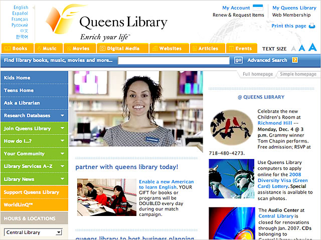 QueensLibrary.org - Continue to Complete Review...